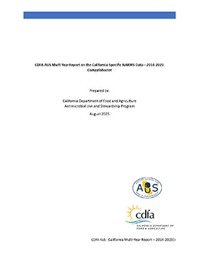 CDFA AUS Multi-Year Report on the California-Specific NARMS Data — 2014-2023 thumbnail